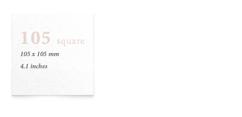 105mm square