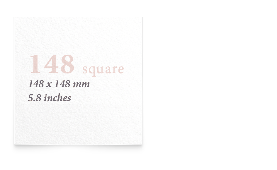 148mm square card
