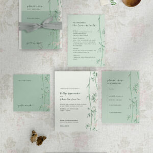 Bamboo - Zen - Reception Invitation Suite