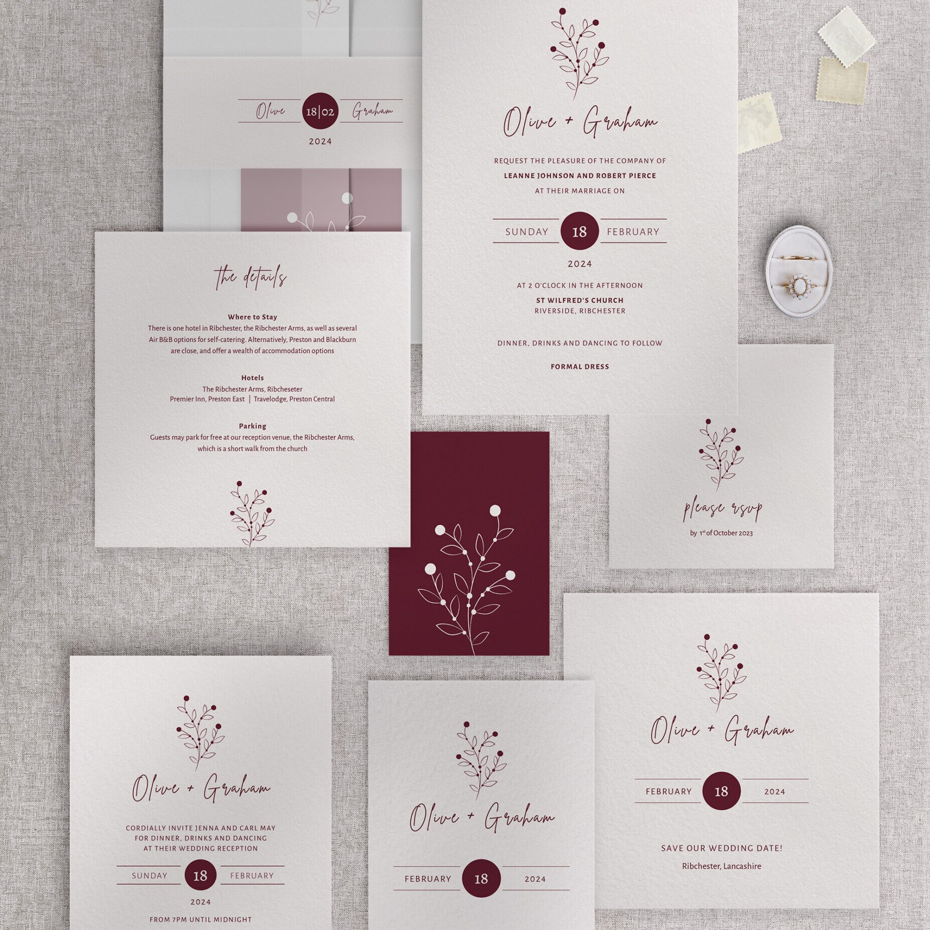 Berry Bloom - Autumn - Stationery Collection