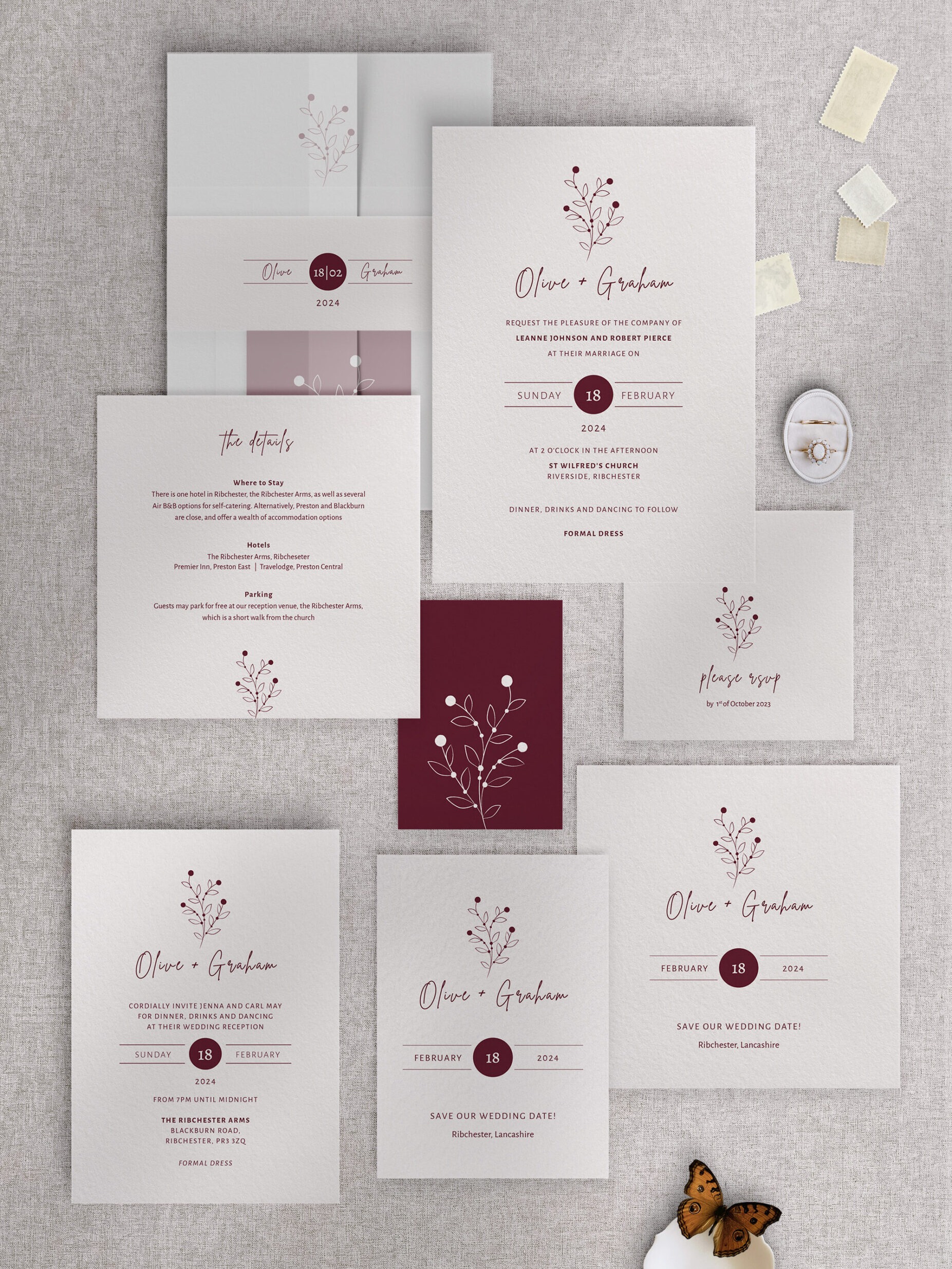 Berry Bloom - Autumn - Stationery Collection