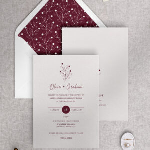 Berry Bloom - Autumn - Wedding Invitation