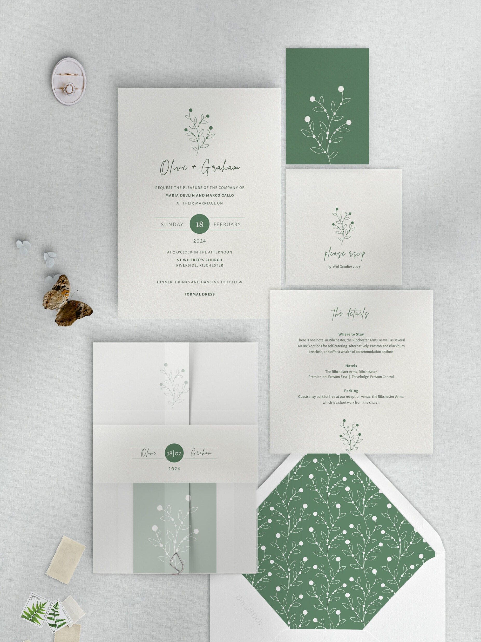 Berry Bloom - Spring - Invitation Suite