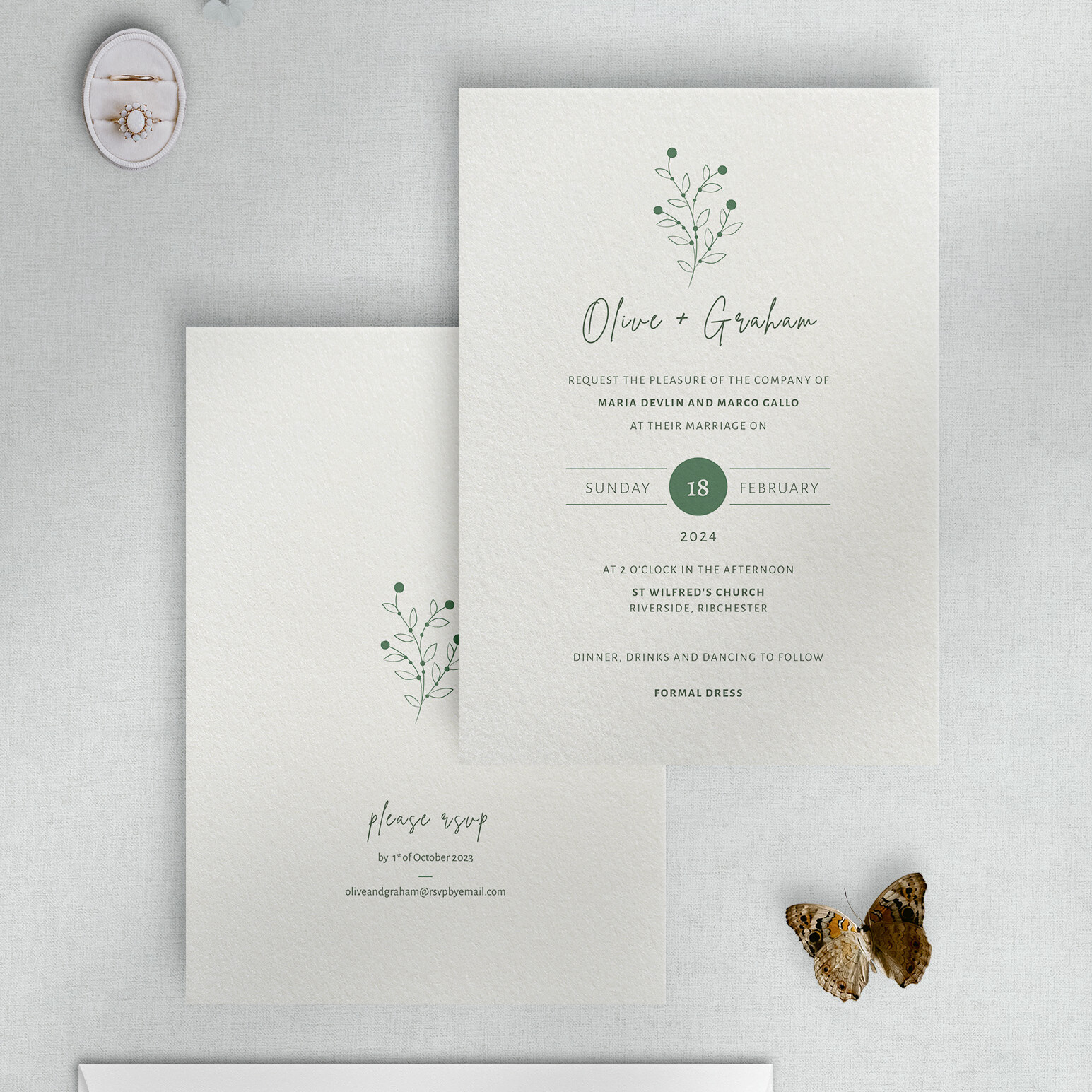 Berry Bloom - Spring - Invitation