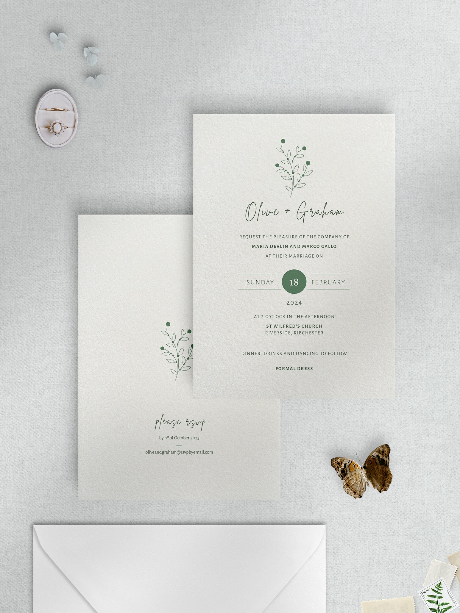 Berry Bloom - Spring - Invitation