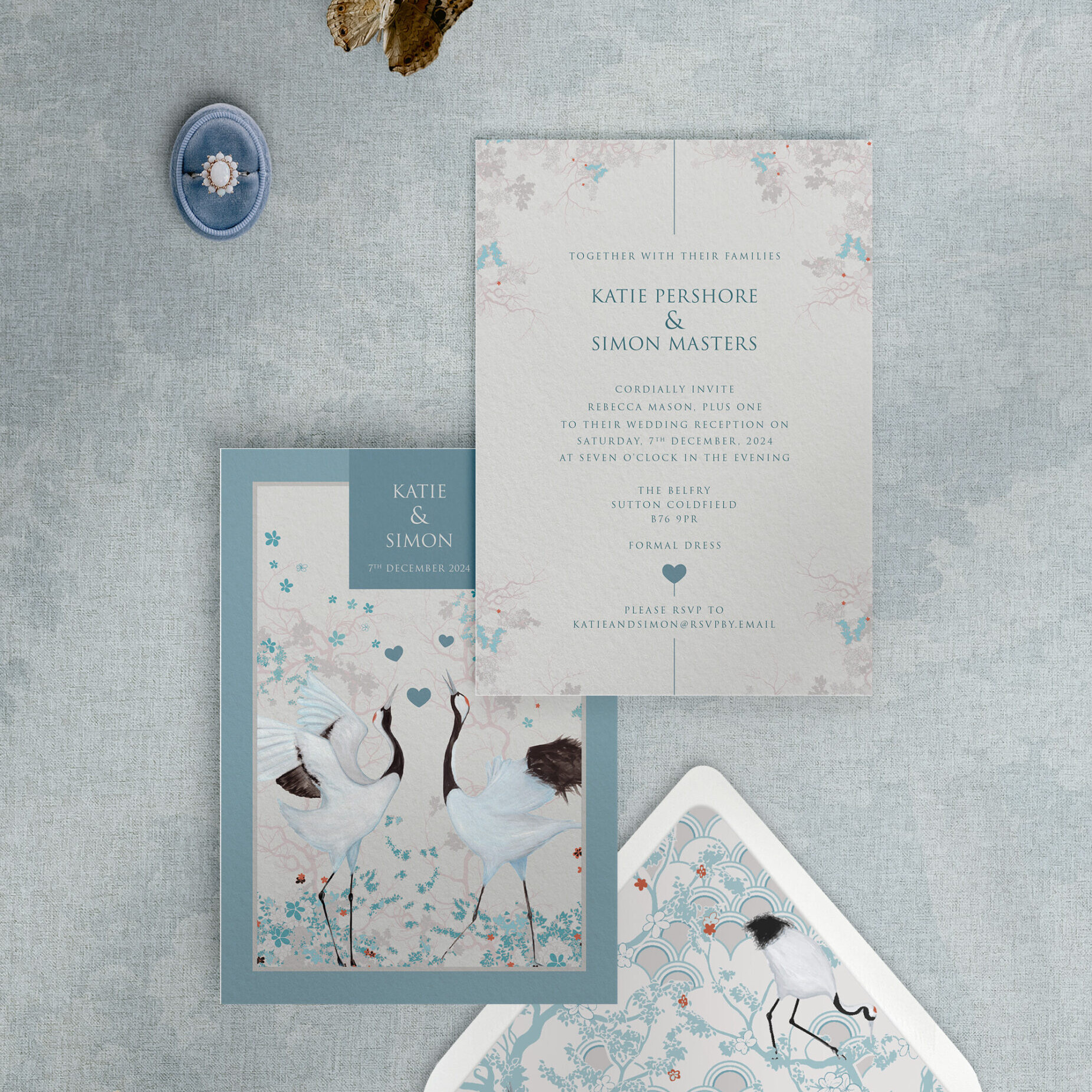Courtship Dance - Reception Invitation
