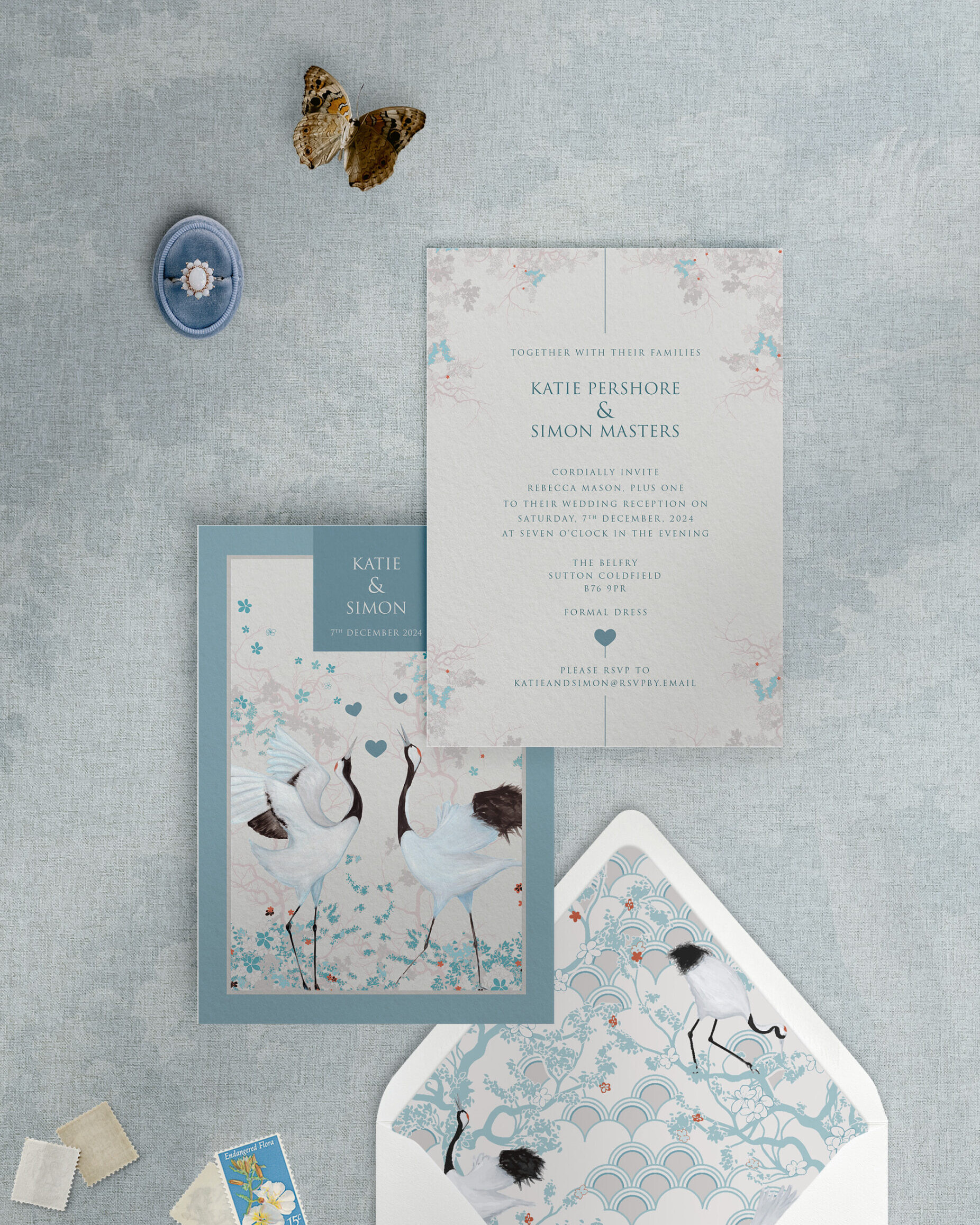 Courtship Dance - Reception Invitation