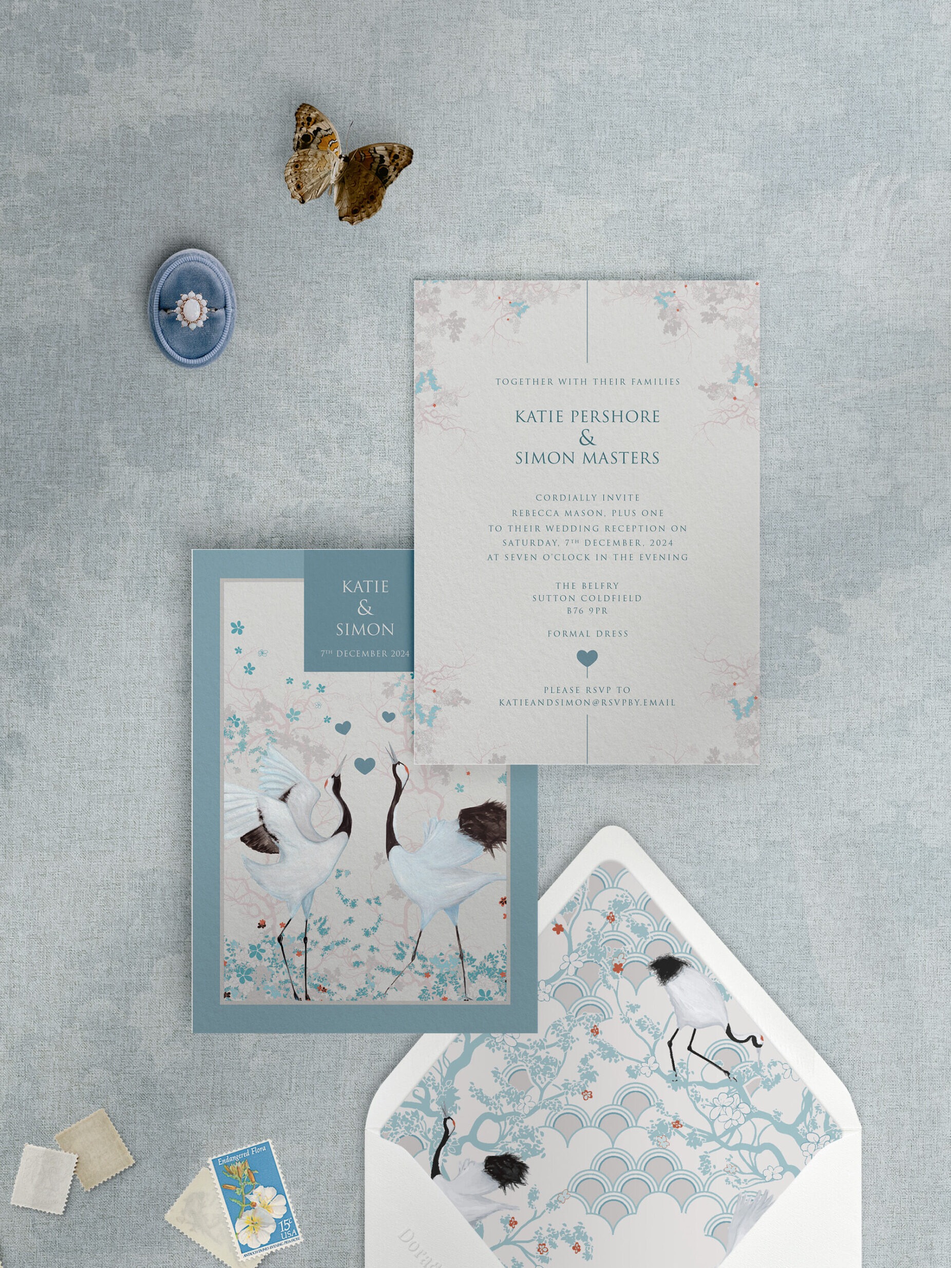 Courtship Dance - Reception Invitation