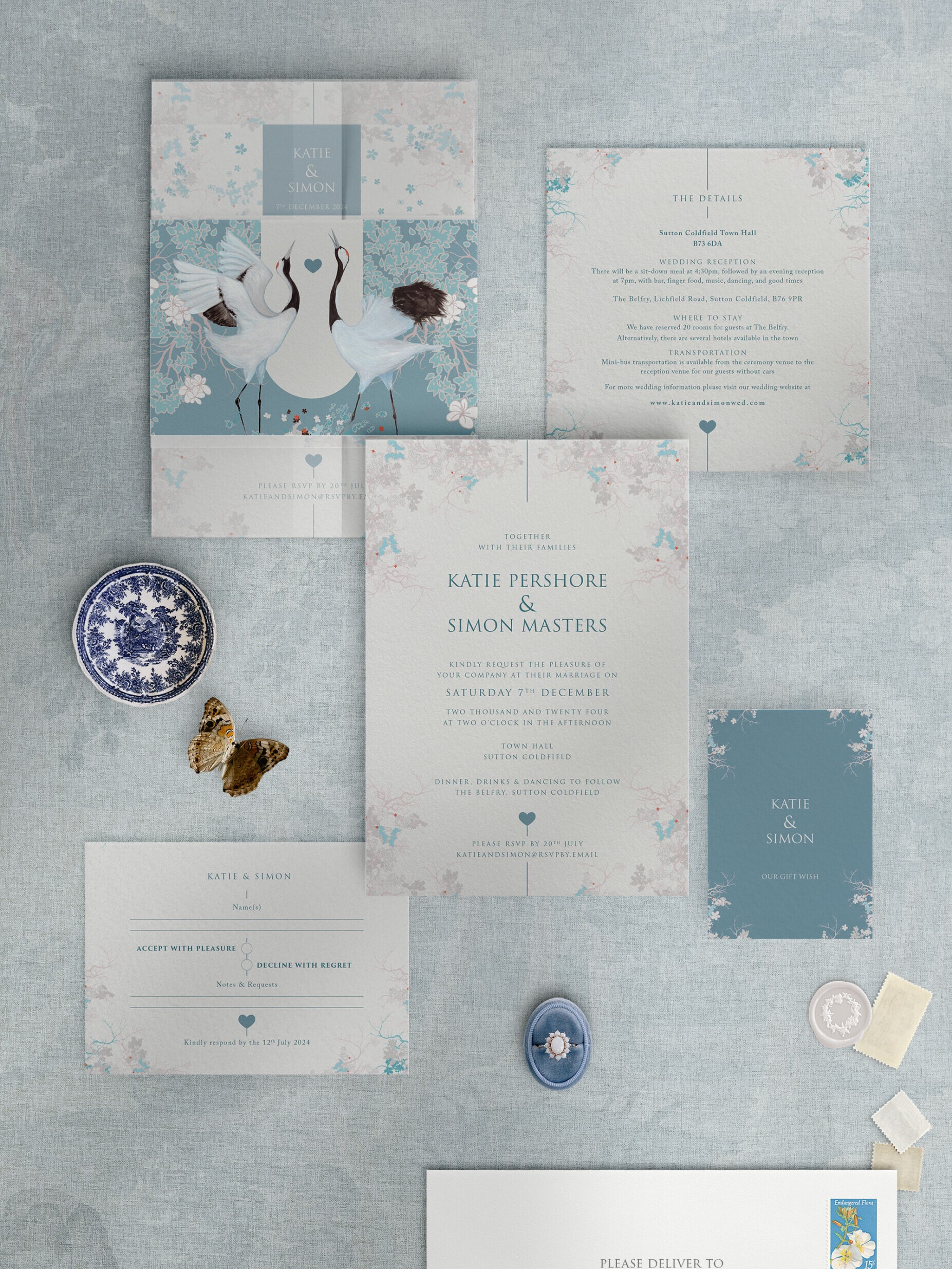 Courtship Dance - Wedding Invitation Suite