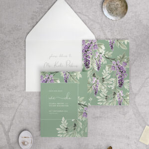 Wisteria Falls - Garden Green - Small Save Date