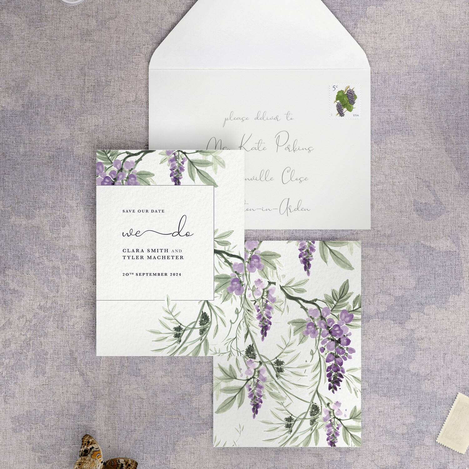 Wisteria Falls - Morning Light - Small Save Date