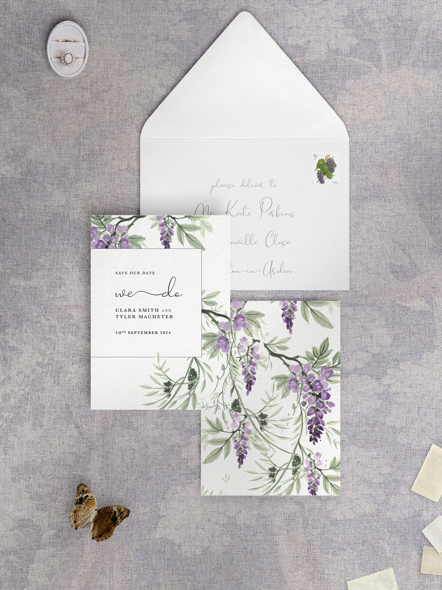 Wisteria Falls - Morning Light - Small Save Date
