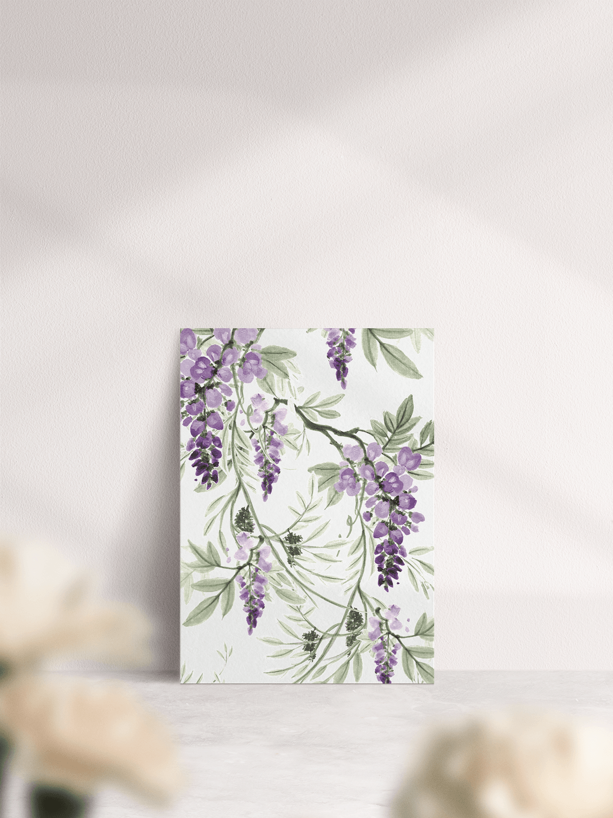 Wisteria Wedding Save the Date - Morning Light - Reverse