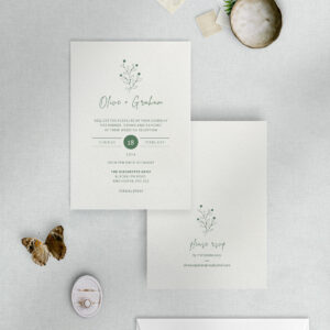 Berry Bloom - Spring - Wedding Reception Invitation