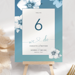 Napoli Med Table Number - Front