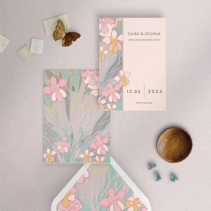 Orchid Garden in Pastel - Save the Date Card - A6