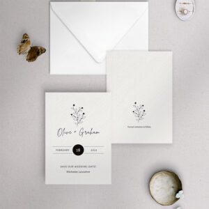 Berry Bloom in Winter - Save the Date Card - A6