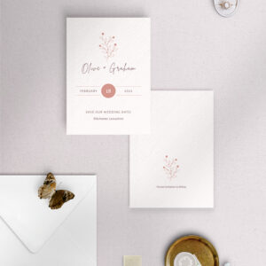 Berry Bloom in Summer - Save the Date Card - A6