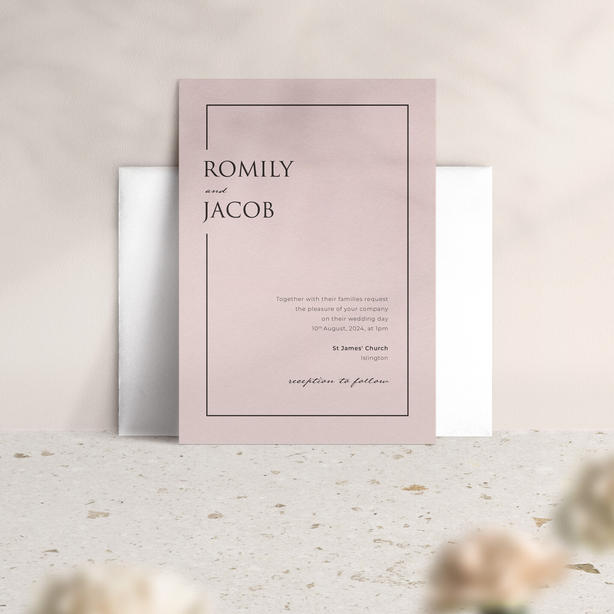Love Story in Dusky Pink