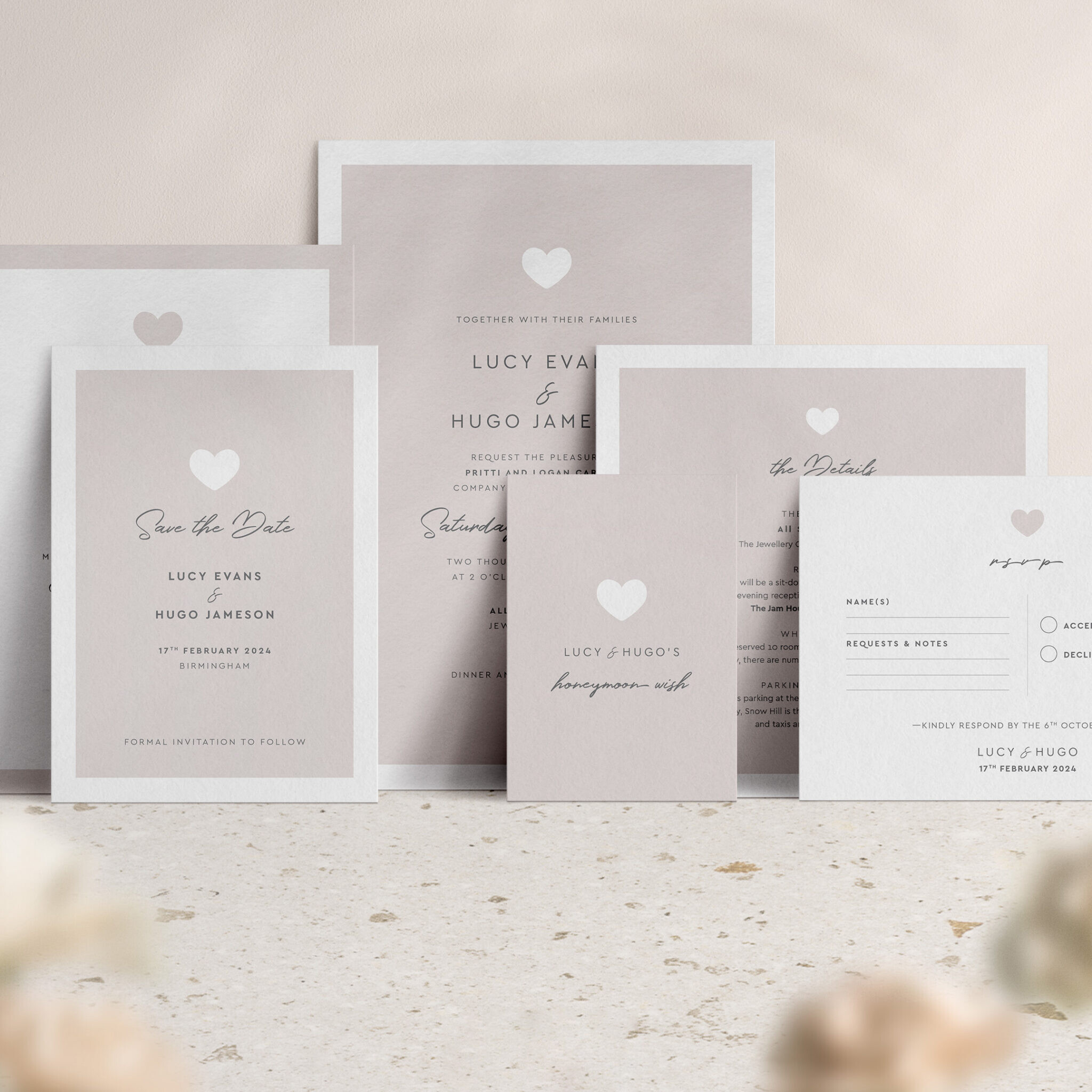 Modern Romance Collection in Putty