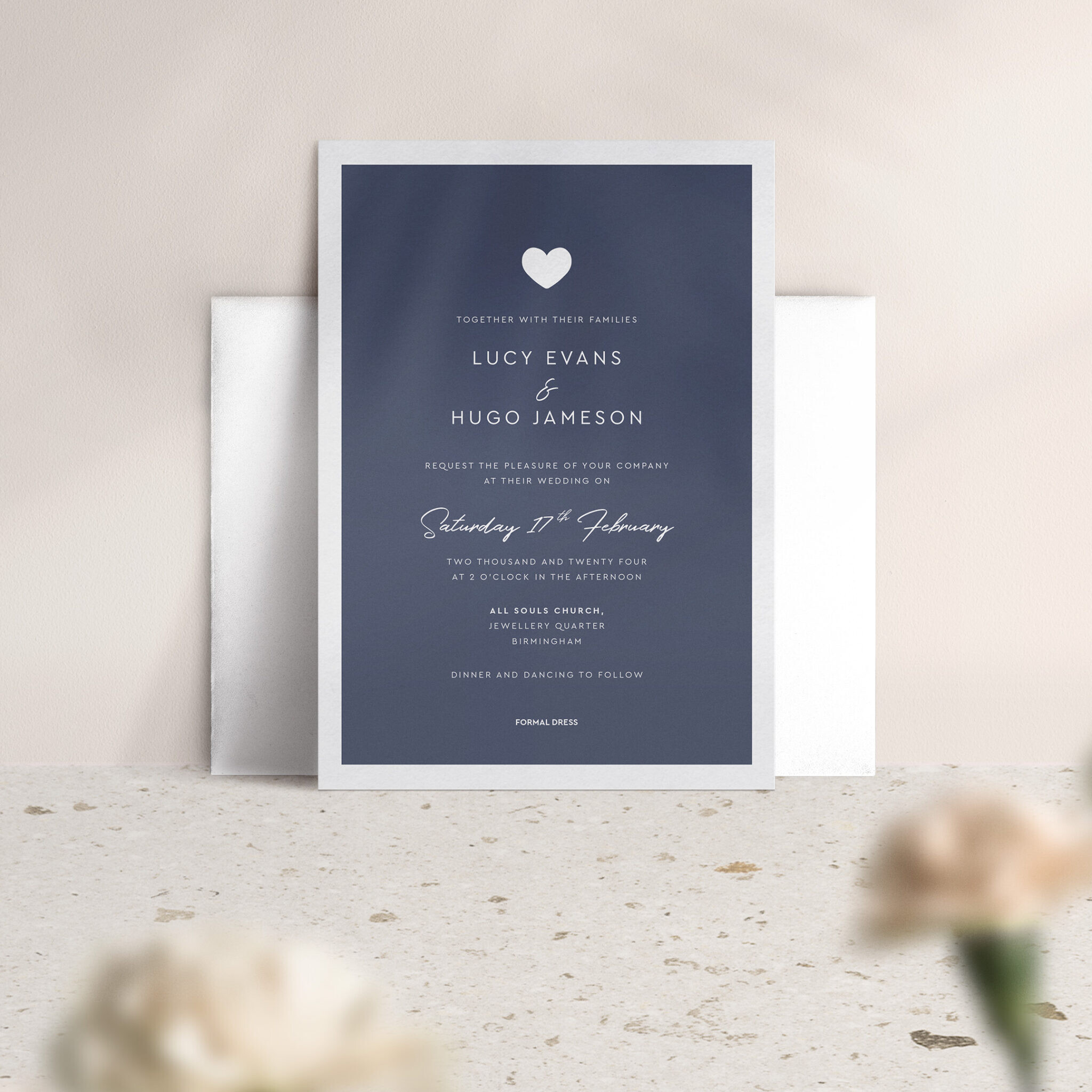 Modern Romance in Smart Blue