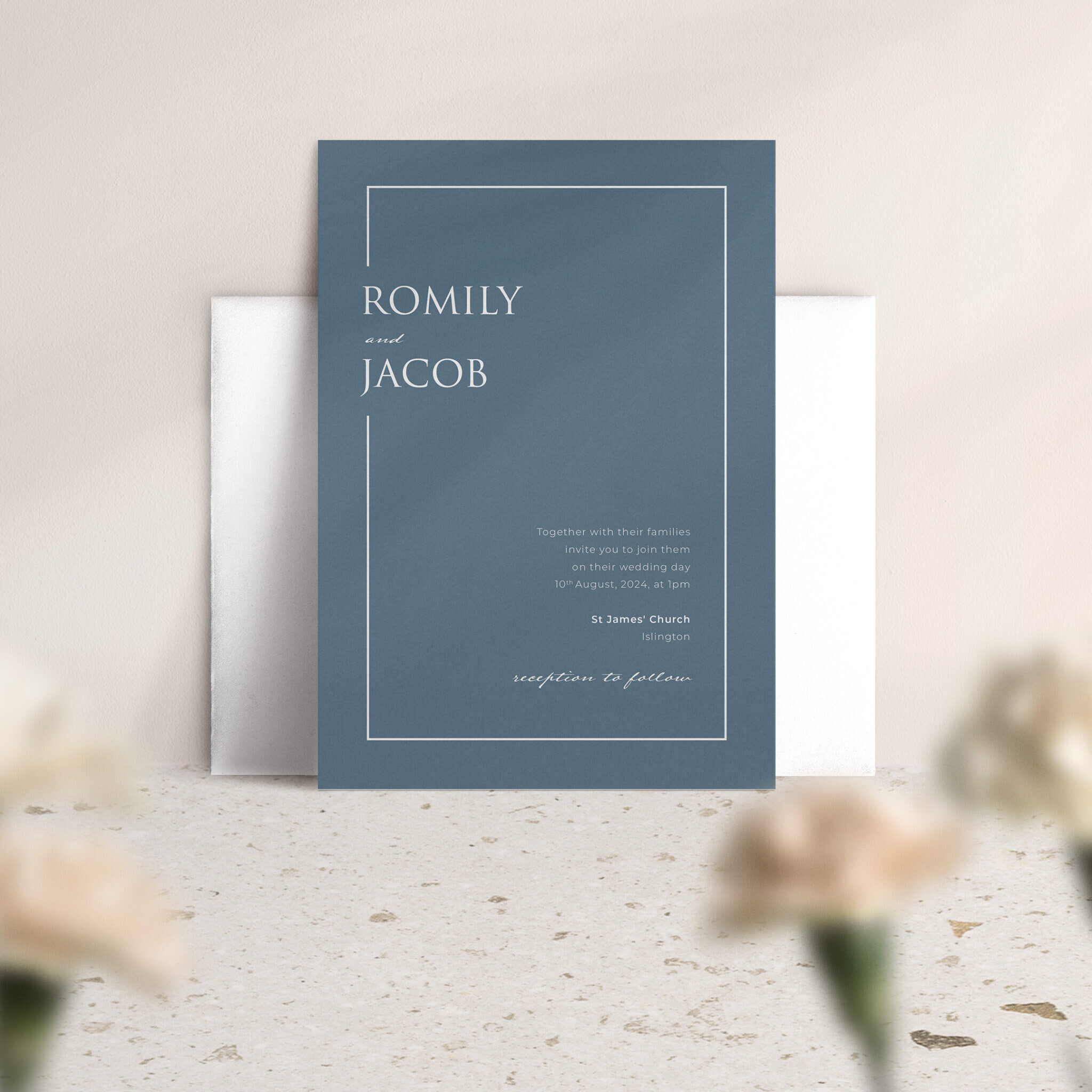 Love Story in Dusky Blue
