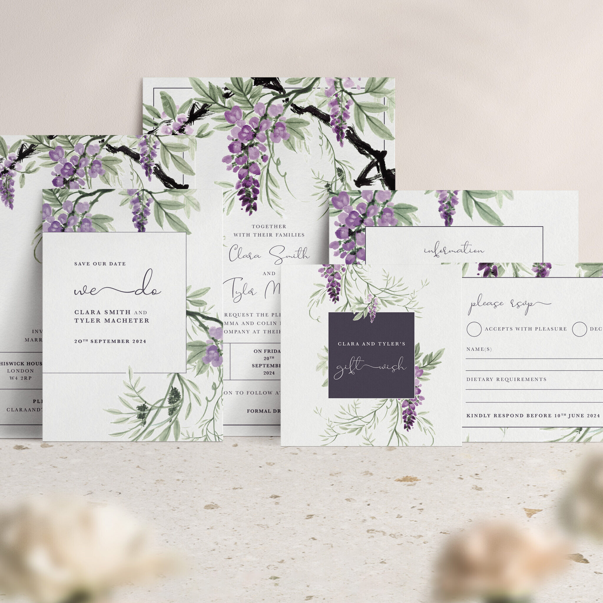 Wisteria Falls Collection in Morning Light
