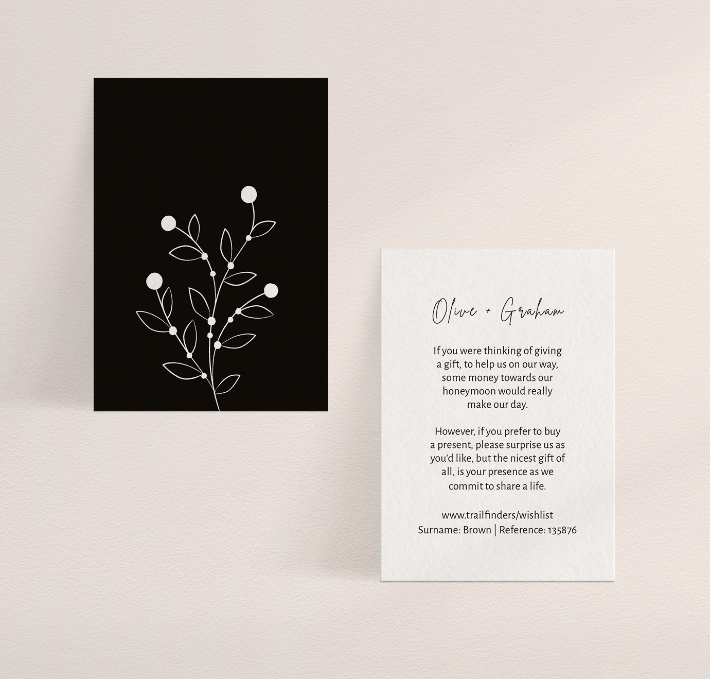 Berry Bloom in Winter - Gift Wish Card