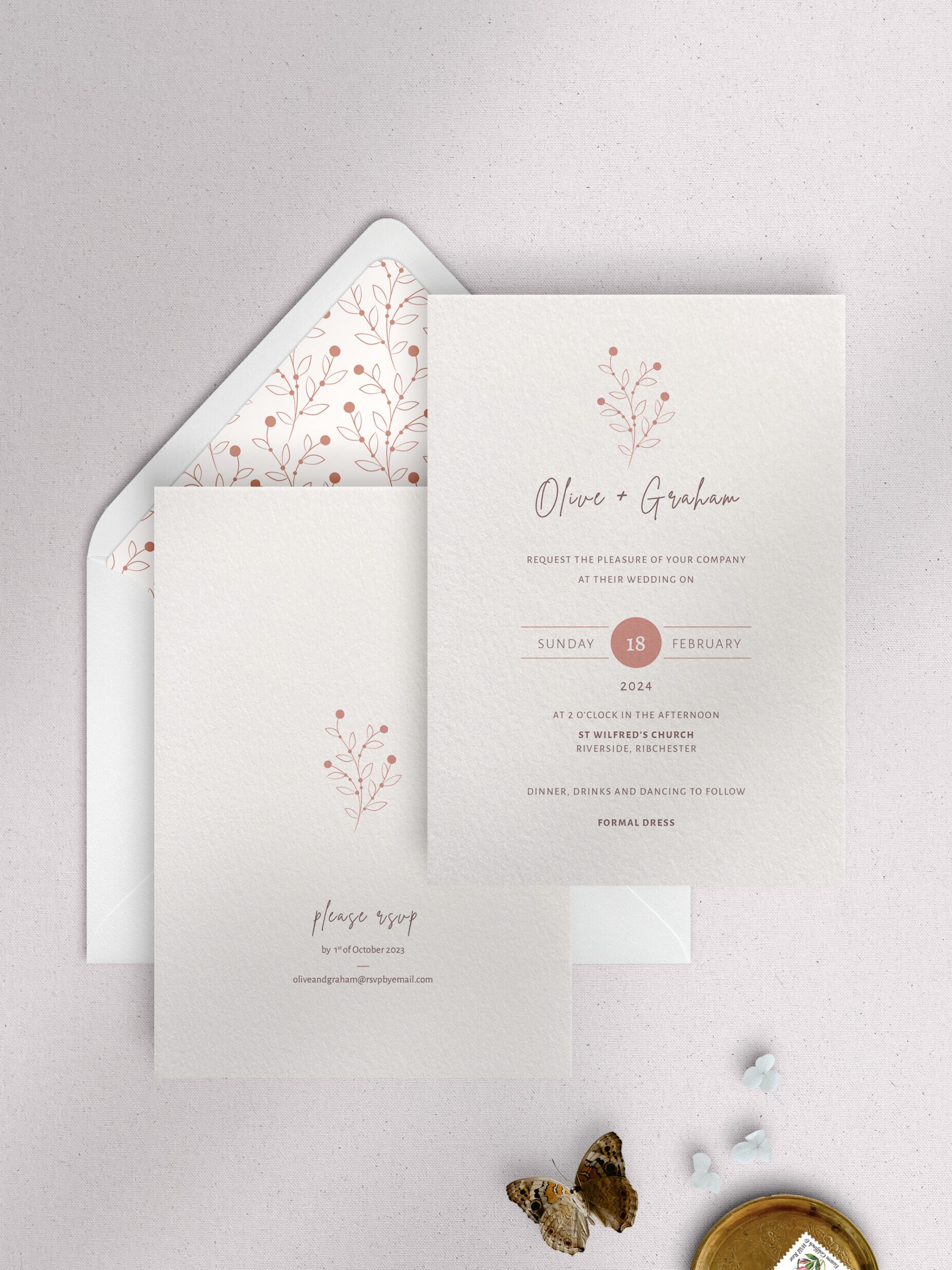 Berry Bloom - Summer - Wedding Invitation