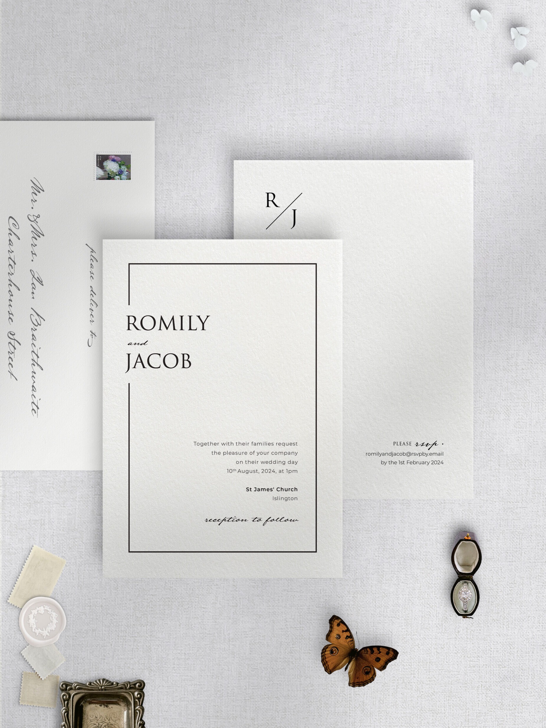 Love Story - Tuxedo - Wedding Invitation