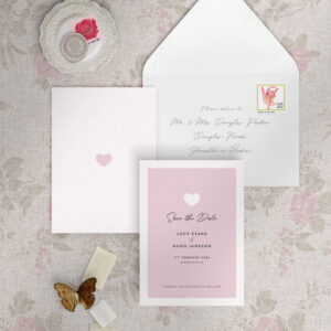 Modern Romance - Pretty Pink - Small Save Date