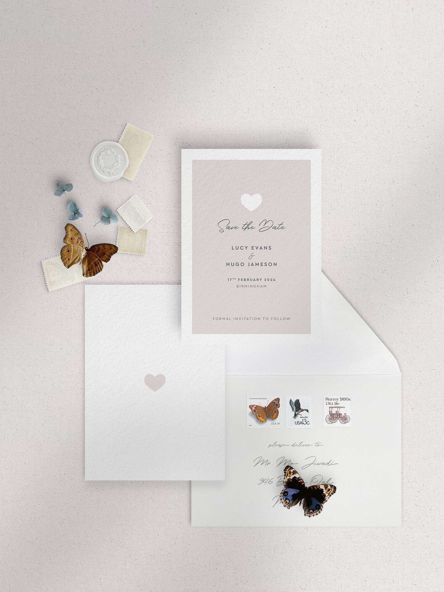 Modern Romance - Putty - Small Save Date