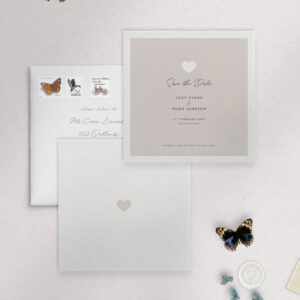 Modern Romance - Putty - Square Save Date