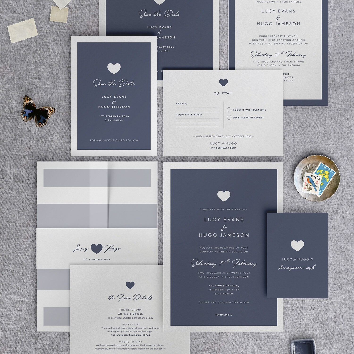 Modern Romance - Smart Blue - Collection