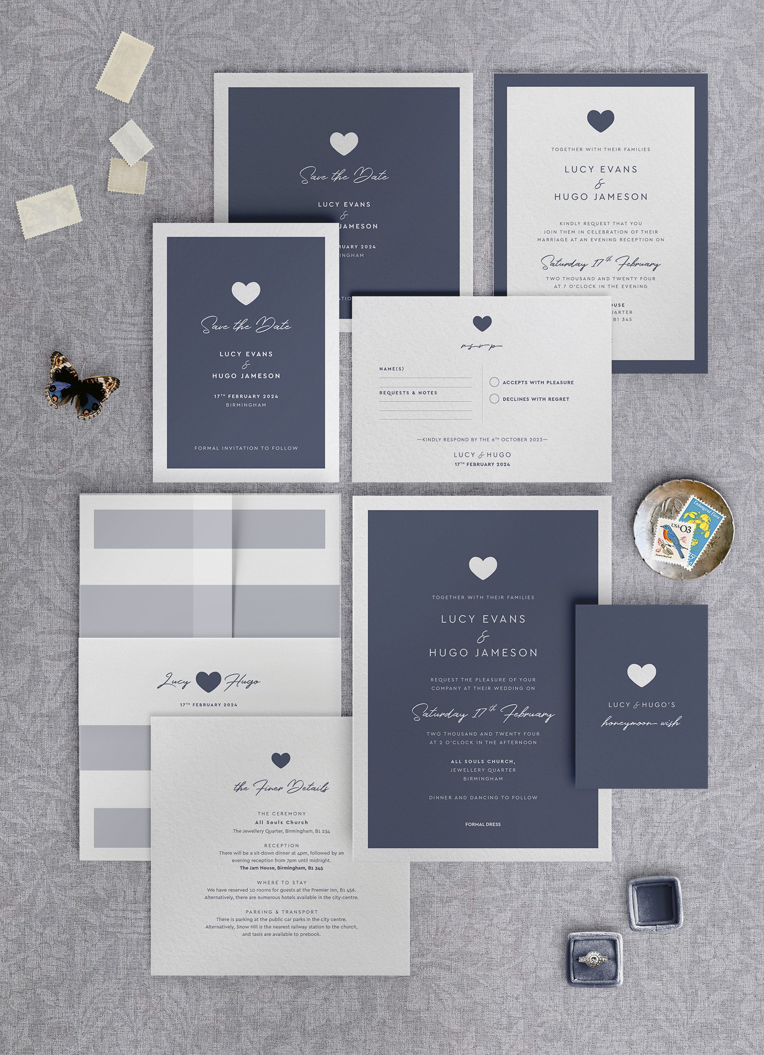 Modern Romance - Smart Blue - Collection