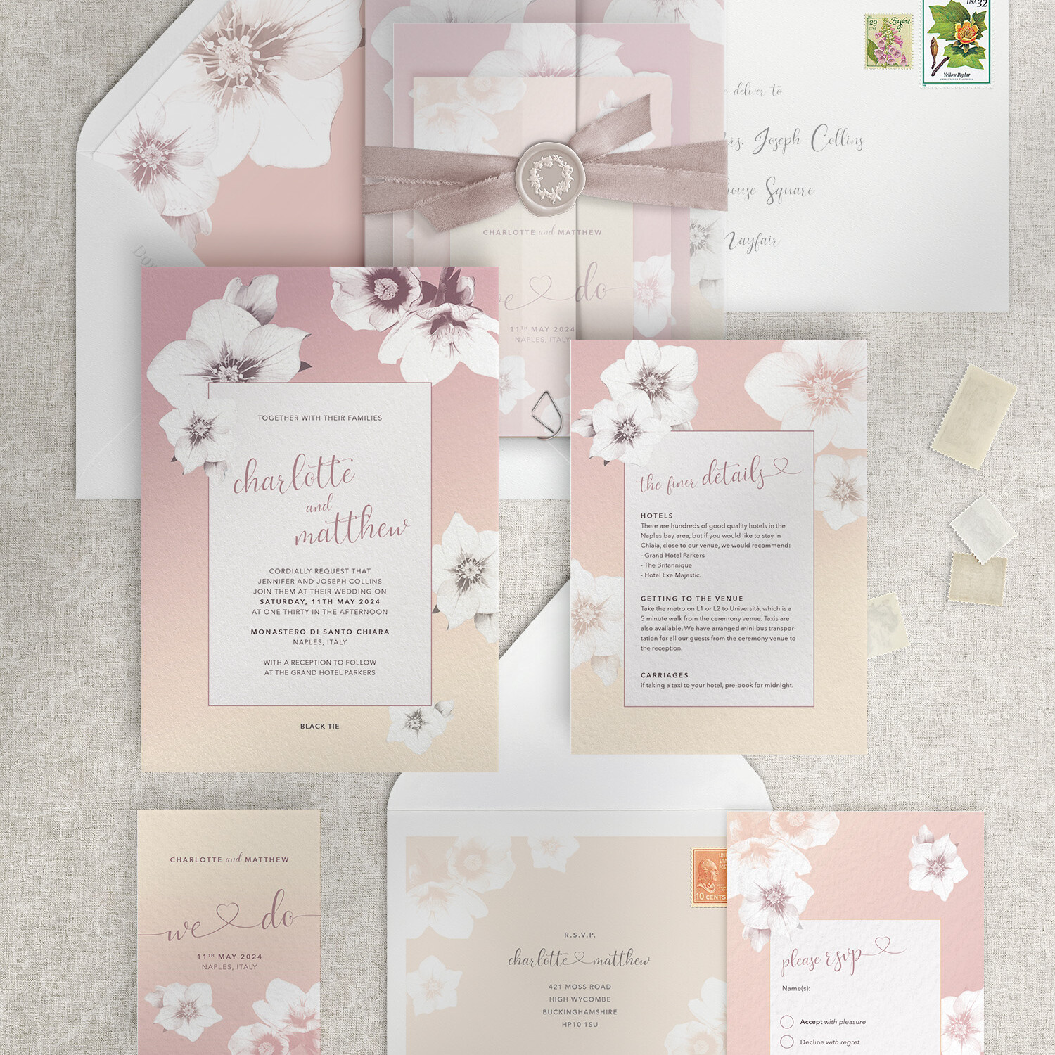 Napoli - Gelato - Wedding Invitation Suite