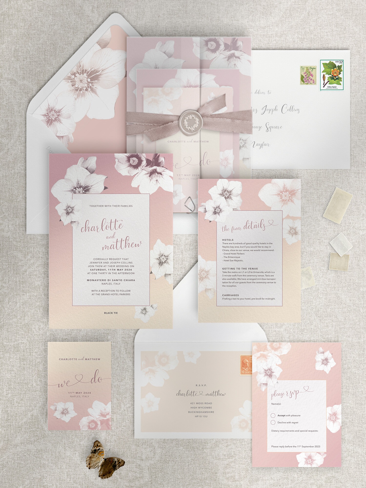 Napoli - Gelato - Wedding Invitation Suite