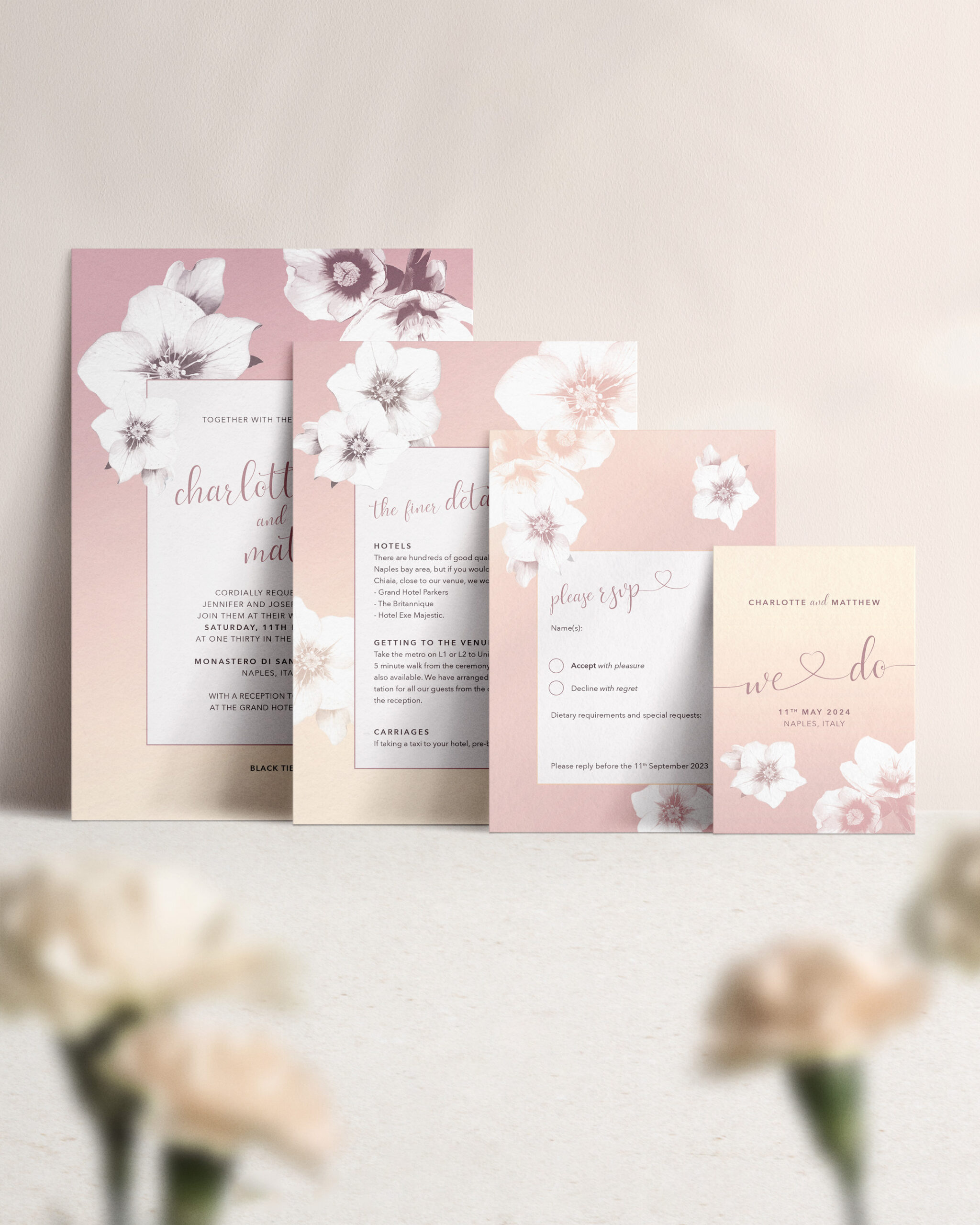 Napoli in Gelato - Wedding Invitation, A5 Suite