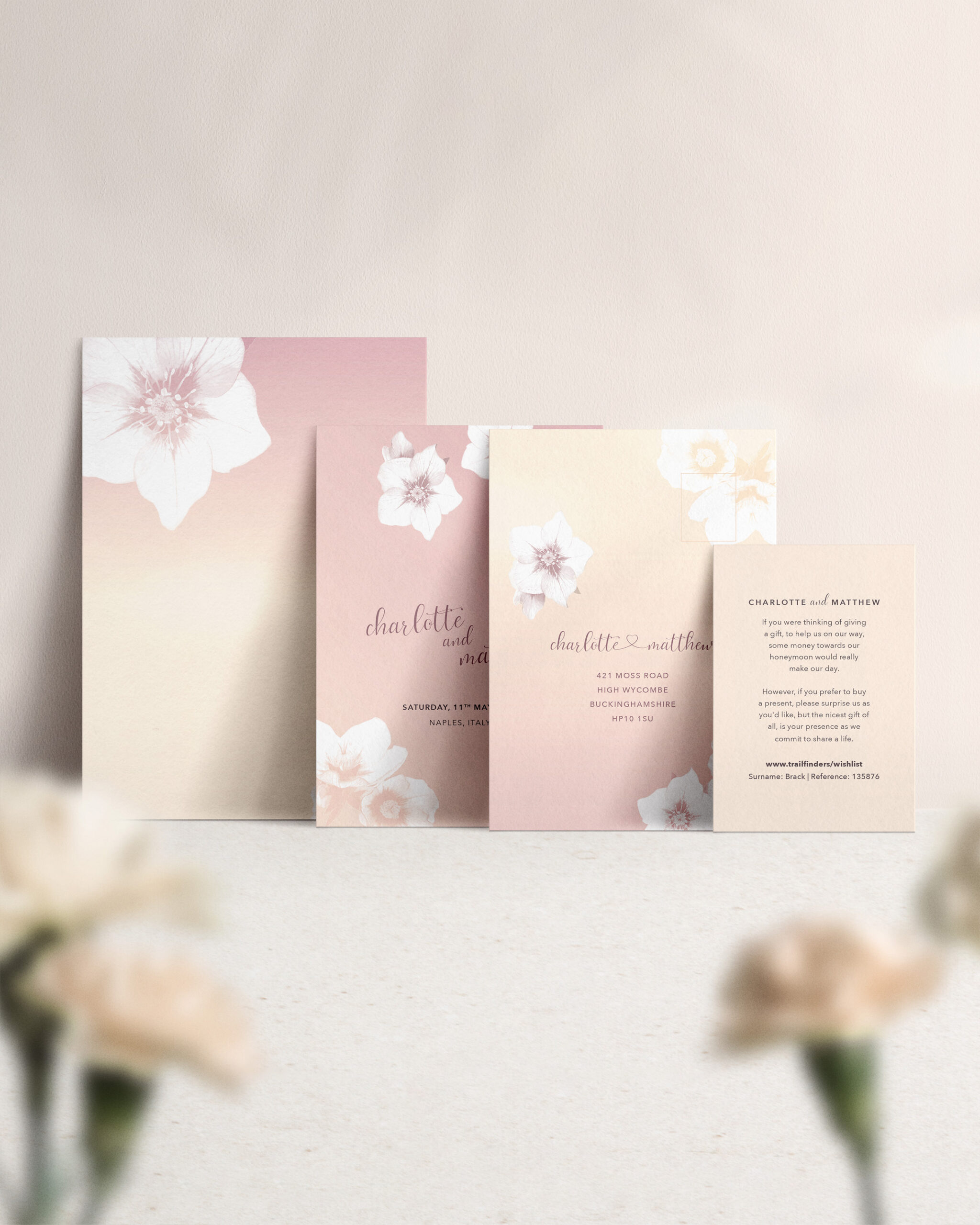 Napoli ion Gelato - Wedding Reception Invitation Suite