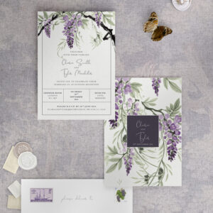 Wisteria Falls - Morning Light - Reception Invitation