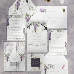 Wisteria Falls - Morning Light - Reception Invitation Suite
