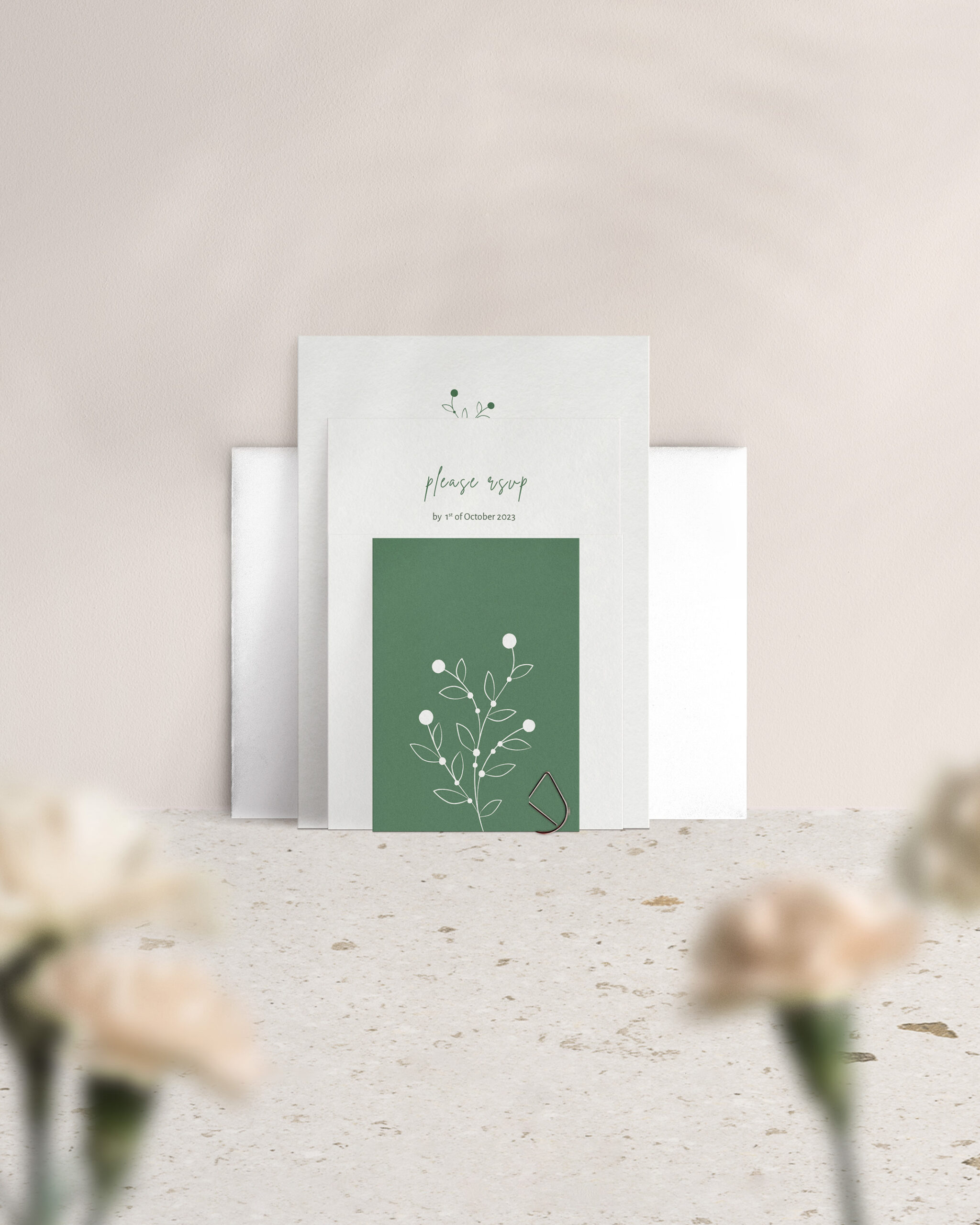 Berry Bloom in Spring - Wedding Reception Invitation Suite - Standard