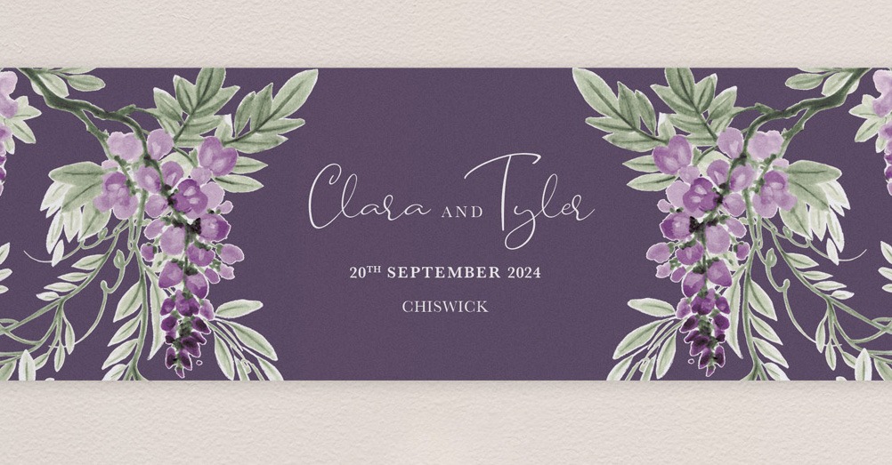 Wisteria Falls Bellyband - Lilac Plum