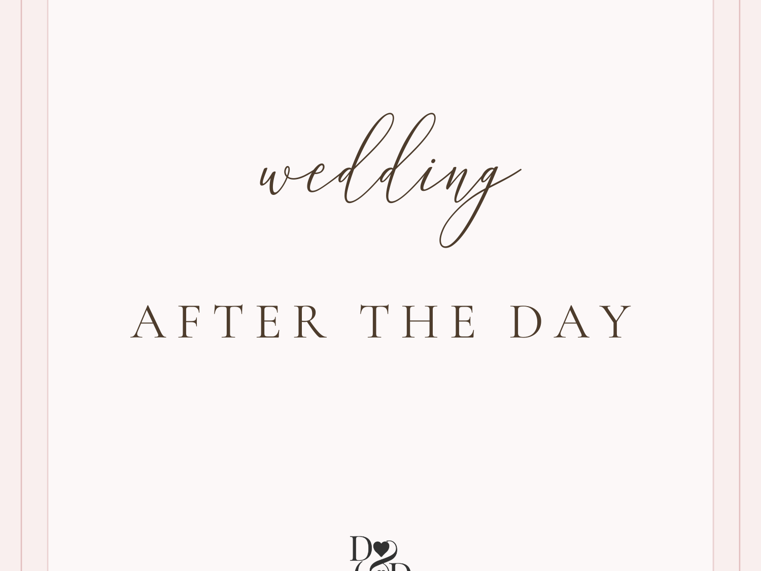 After the Wedding Day Stationery