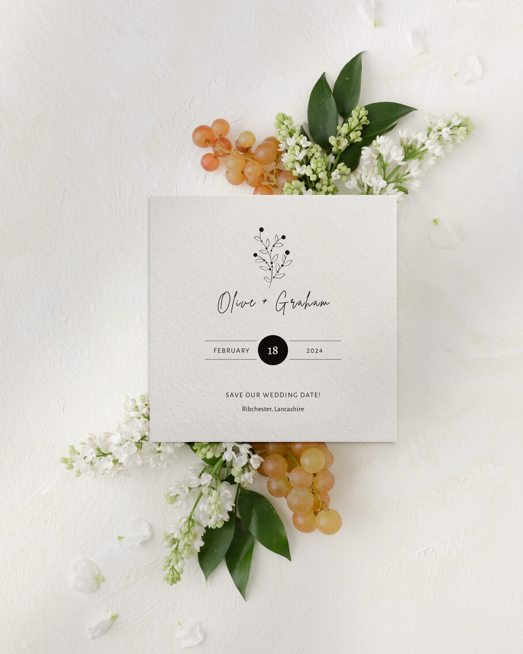 Berry Bloom Winter Save the Date