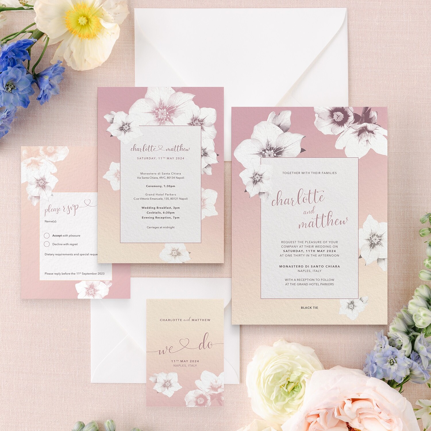 Napoli Wedding Invitation in Gelato