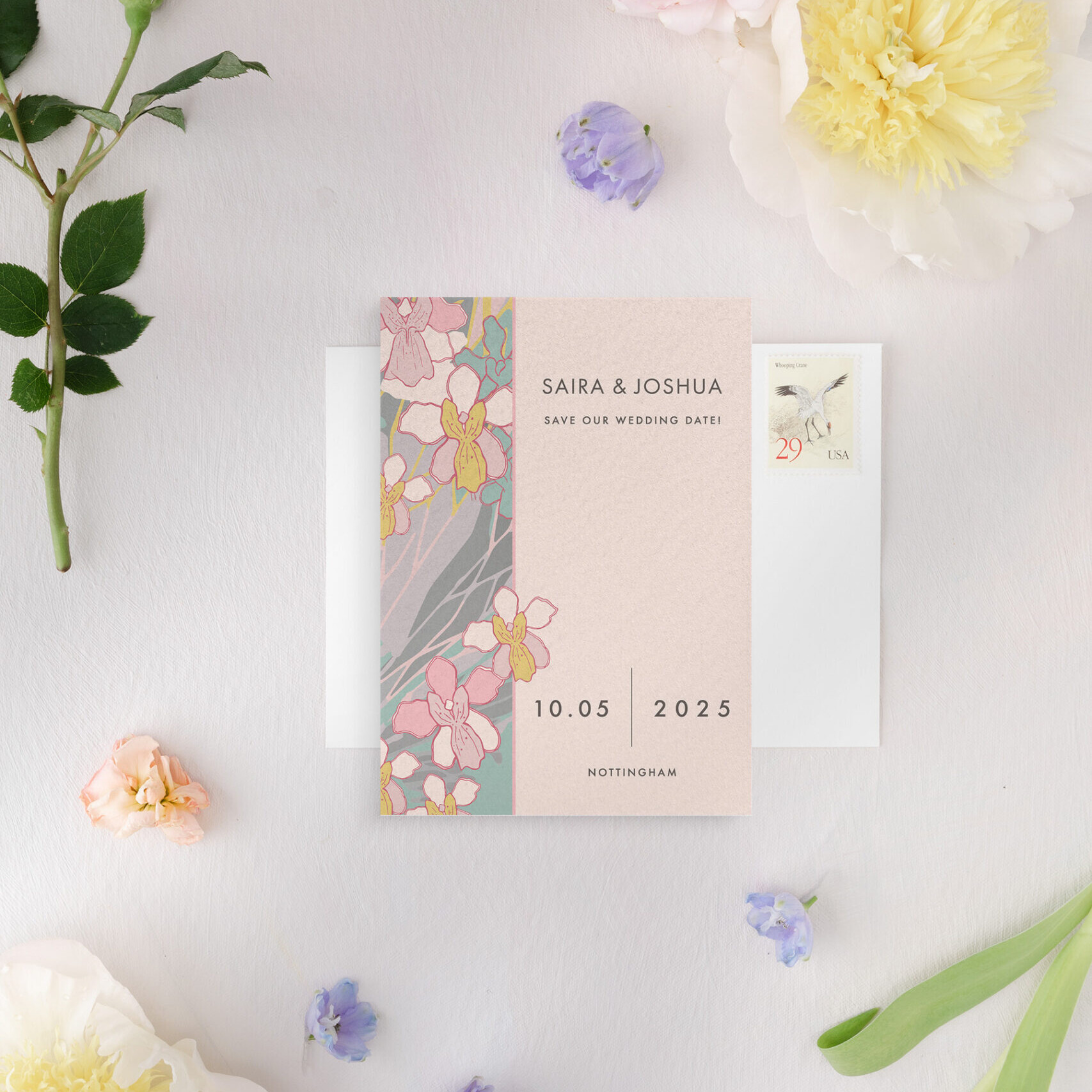 Orchid Garden Save the Date Small