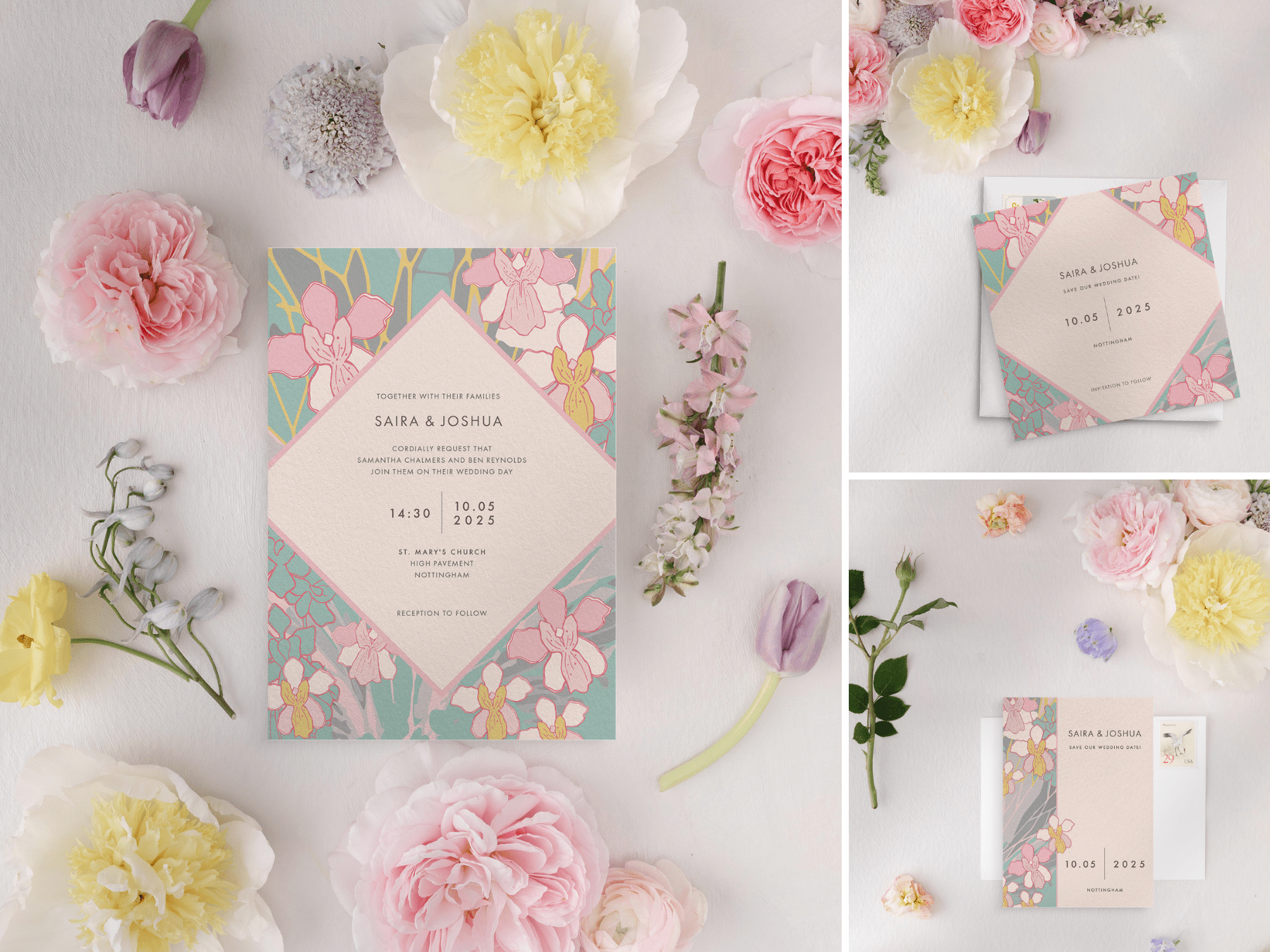 Orchid Garden Wedding Stationery Collection