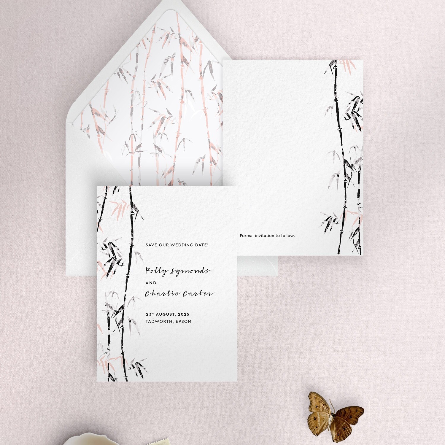 Bamboo in Meditative - Small Save Date