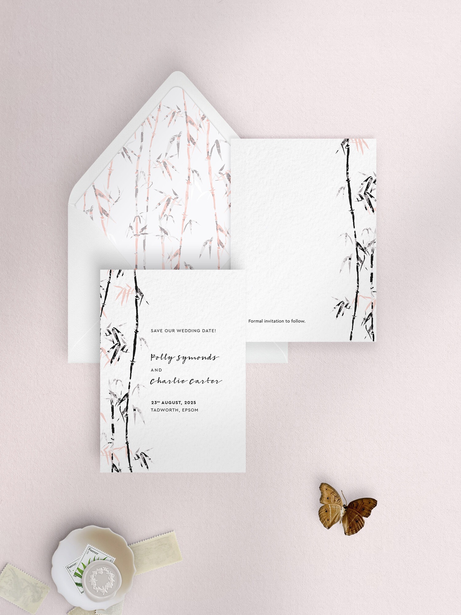 Bamboo in Meditative - Small Save Date